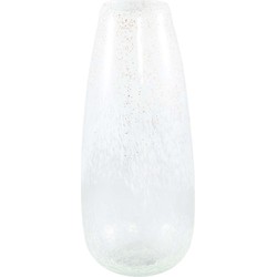 PTMD Ridda Ronde Vaas - H42 x Ø18,5 cm - Glas - Wit