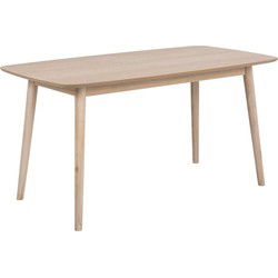 Eettafel Rechthoek Naturel - 150x80x75,5cm - Rosta