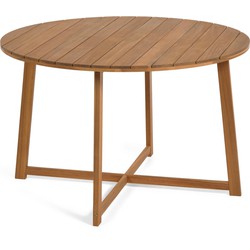 Kave Home - Dafna outdoor ronde tafel gemaakt van massief acaciahout Ø 120 cm FSC 100%