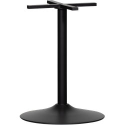 WOOOD Bistro Ronde Buisvoet - Metaal - Zwart - 72x54x54