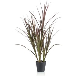 Groene kunstplant hoog gras 90 cm plant in pot - Kunstplanten