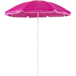 Verstelbare strand/tuin parasol roze 150 cm - Zonbescherming - Voordelige parasols - Parasols