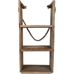 Clayre & Eef Wandrek  28x16x59 cm Bruin Hout Muurrek