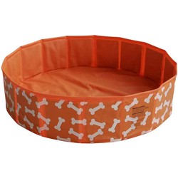 Swim Essentials  Swim Essentials Orange Bones Dog Pool - 80 cm dia - Foldable
