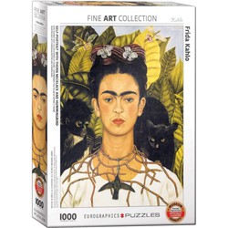 Eurographics Eurographics Self-Portrait with Thorn Neclace and Hummingbird - Frida Kahlo (1000)