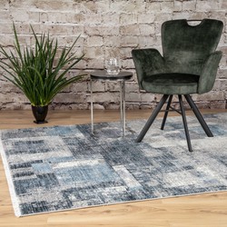 Colonia Modern grijs/blauw vloerkleed - 200 X 290 CM