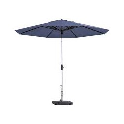 Paros II round safier blue stokparasol 300 cm zonwering - Madison