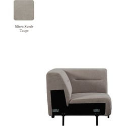 Bank Nero Hoek 97x97x80 cm