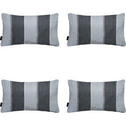 Madison -  Sierkussen Banda grey - Ca. 30x50 cm - Set van 4