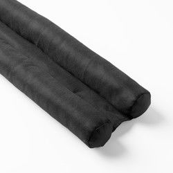 Textino TITO - Tochtrol   dubbele tochtstopper - 80x16x5 cm - Raven - zwart - Textino