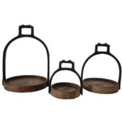 Stijgbeugelset van 3 - Criollo - Black Antique/Vintage Old Brown