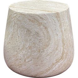 Sidetable Fiberclay Naturel - 47,5x47,5x41cm - Bonn