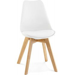 Moderne stoel TEKI 56x48x83 cm Wit