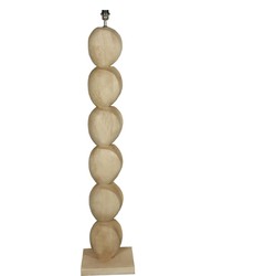 PTMD Staande Lamp Kodey - 30x30x140 cm - Hout - Naturel