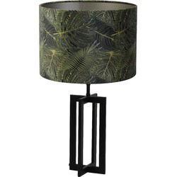Tafellamp Mace/Amazone - Zwart/Groen - Ø30x56cm