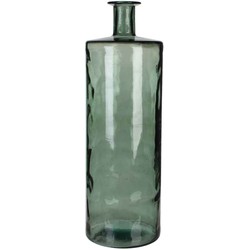 Mica Decorations Guan Vaas Fles - H75 x Ø25 cm - Glas - Groen