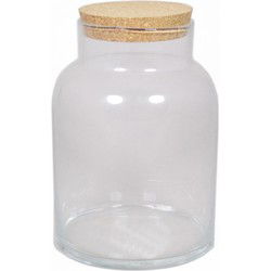 Floran Terrarium Vaas - 11 liter - met kurken deksel - 21 x 31 cm - Voorraadpot