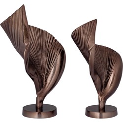 PTMD Deco Object Roweyda - 29x15x50 cm - Aluminium - Brons