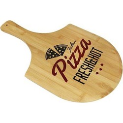 Houten bamboe serveerplank/snijplank voor pizza 53,5 x 30,5 cm - Serveerplanken