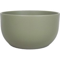 Floran Plantenpot - groen - schaal - mat - keramiek - 26 x 14 cm - Plantenpotten