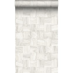 Origin Wallcoverings eco-texture vliesbehang sloophout motief roomwit - 53 cm x 10,05 m - 347515