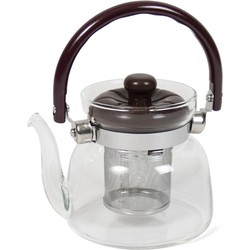 Theepot van glas met thee filter/infuser 800 ml - Theepotten