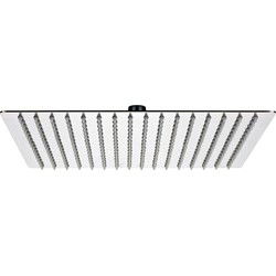 Luzzo® Regendouchekop  Ø30 cm Hoofddouche Vierkant RVS Ø30 cm - Douchekop extra Plat - Chroom