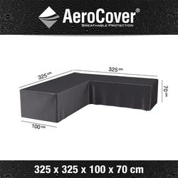 AeroCover | Loungesethoes 325 x 325 x 100 x 70(h) | L-vorm