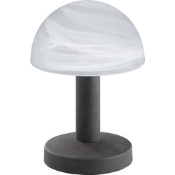 Authentieke Tafellamp  Fynn - Metaal - Bruin