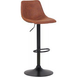 OMALET design verstelbare kruk 45x45x85 cm Bruin