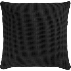 Heckett & Lane Kussensloop Wafel Pillowcase Deep Black 50 x 50 cm
