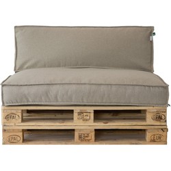 2L Metro Lounge Beige Palletkussens - set zit- en rugkussen