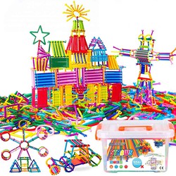 Allerion Rietjes Bouwpakket - 1154-delig - Met veel Accessoires - Creatief Bouw Speelgoed voor Jongens en Meisjes - STEM-Speelgoed - Inclusief Opbergdoos