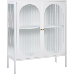 Beliani SARRE - Sideboard-Wit-Staal