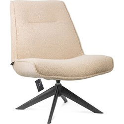 Relaxfauteuil - Draaifauteuil  - Draaistoel - Fauteuil - Beige - 67 x 80 x 95 cm