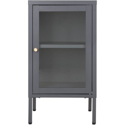Dalby Cabinet - Cabinet with glass door, grey