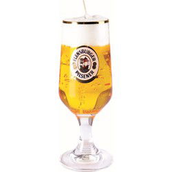 Bierkaars - Duits bier - 20 cm - Bierglas gadget/kado - figuurkaarsen