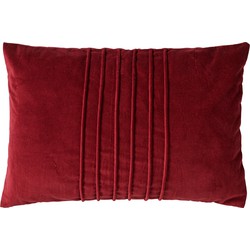 Dutch Decor PAX - Sierkussen velvet 40x60 cm Merlot - rood - Dutch Decor