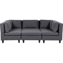 Beliani UNSTAD - Modulaire Sofa-Grijs-Polyester