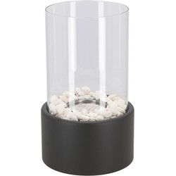 Esschert bio ethanol tafelhaard - rond - binnen/buiten - 16x26cm - Sfeerhaarden