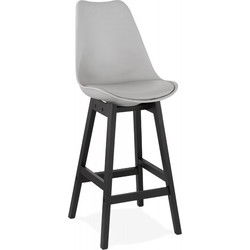 Halfhoge snackkruk CAMILA 48x56x102 cm Grijs