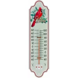Thermometer - metaal - 28 cm - vogel - Buitenthermometers