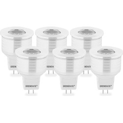 Groenovatie GU4 / MR11 LED Spot 3W Warm Wit Dimbaar 35mm 6-Pack