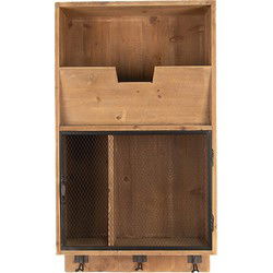 Clayre & Eef Wandrek Bruin Zwart Hout