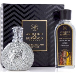 Ashleigh and Burwood gift set Twinkle Star + Moroccan Spice Geurlamp S zilver