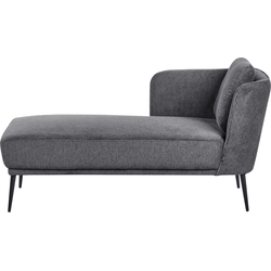 ARTHEZE - Chaise longue - Donkergrijs - Rechtszijdig - Polyester