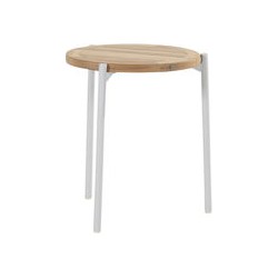 Yoga Bijzet Tafel Natural Teak Frost Grey dia. 45 cm