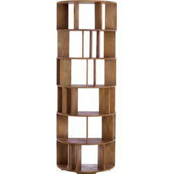 Light & Living - Wandkast LIMPYA - 76x37x212cm - Bruin