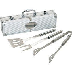 Orange85 Barbecue Grillset in Luxe Koffer - Barbecue accessoires - 37x10x8cm - RVS - Barbecue gerei sets