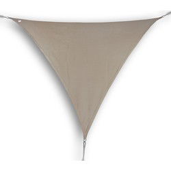 hanSe® Schaduwdoek Driehoek Waterdoorlatend 3x3x3 m Zonnedoek Taupe